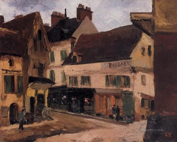 Camille Pissarro Painting - una plaza en la roche guyon Camille Pissarro
